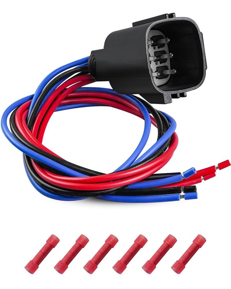 6 Pin Tail Light Connector Harness Fit for Jeep Wrangler 20072017 Rear Tail Lamps Pigtails Plug Replace 55077890AC 55077890AD 55077890AE